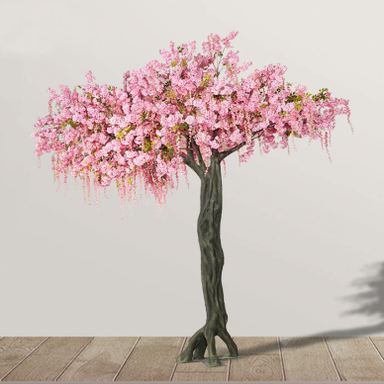 Pemodelan Seni Buatan Cherry Blossom Bunga Pokok Dengan Bunga Wisteria Untuk Hanging